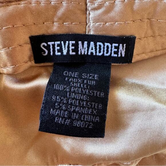 Y2K Sherpa Teddy Bear Bucket Hat Steve Madden - Picture 5 of 9
